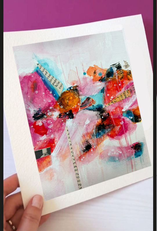 Elaborate, Brilliant Watercolor Collage