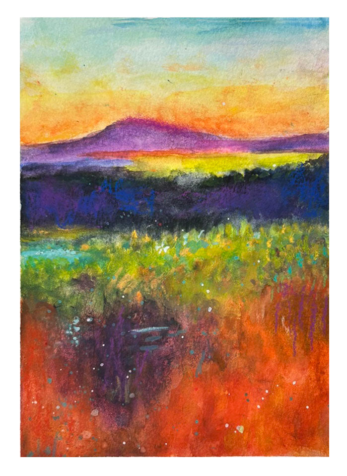 Mesmerizing Vista – Original Abstract Watercolor Painting