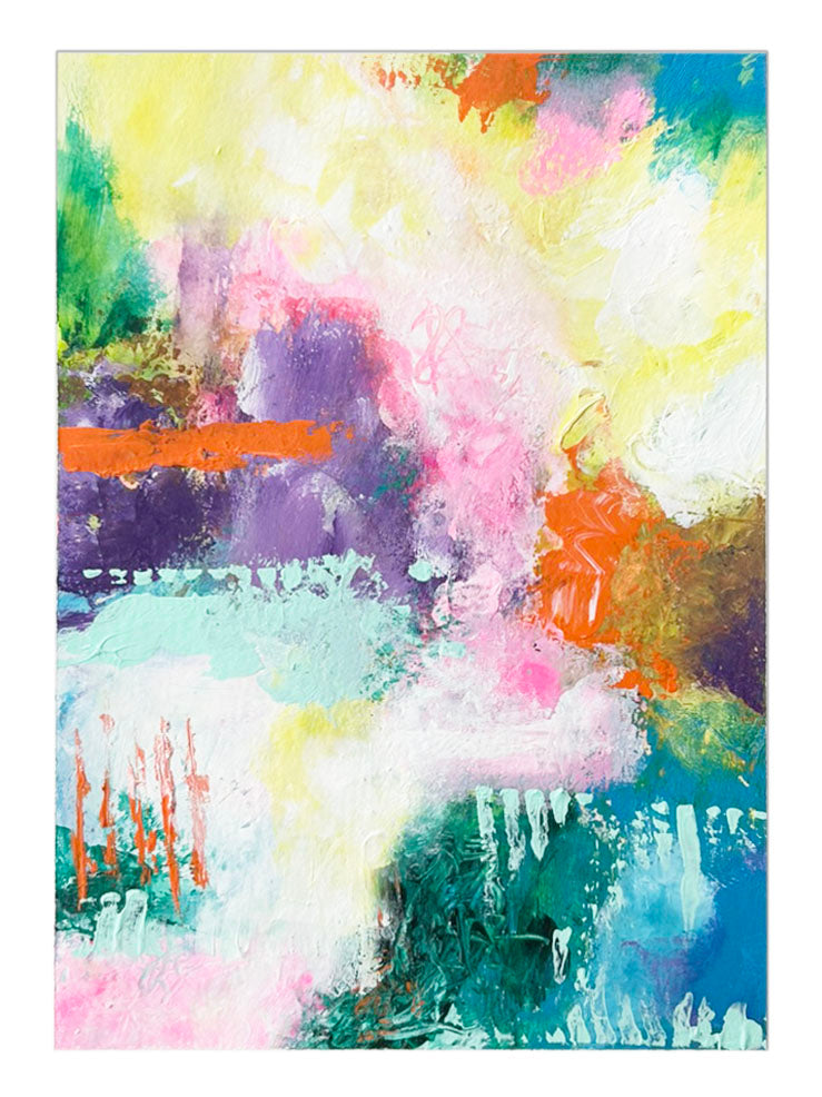 Multicolored Pathway – Original Abstract Watercolor Painting