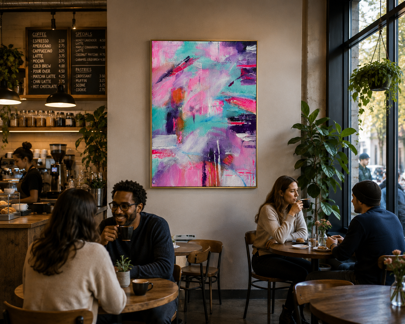 Pastel Harmony – Original Abstract Watercolor Painting