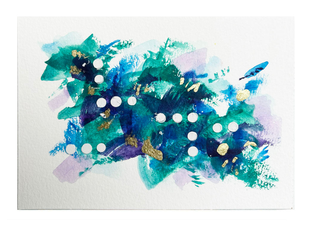 Teal and Gold Sensation