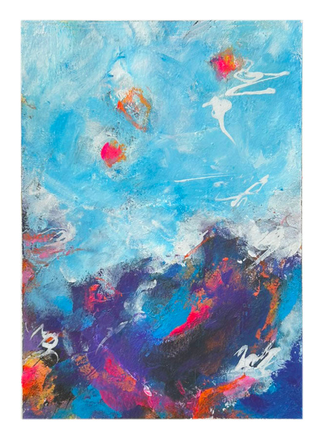 Turbulent Sea – Original Abstract Watercolor Painting