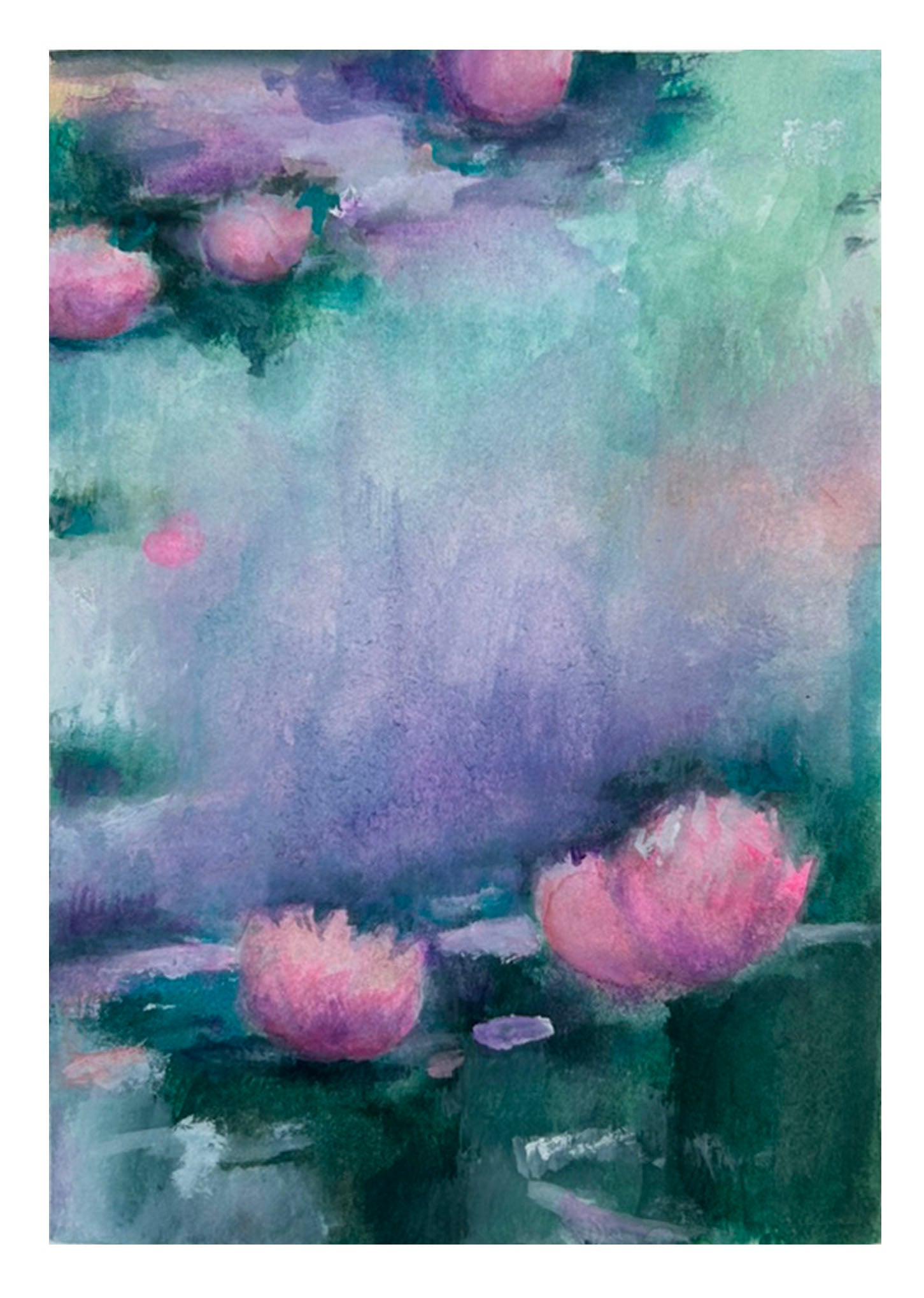 Velvety Pastel Waterscape