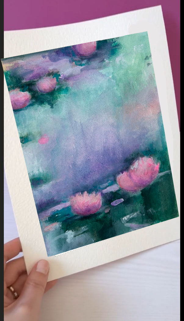 Velvety Pastel Waterscape