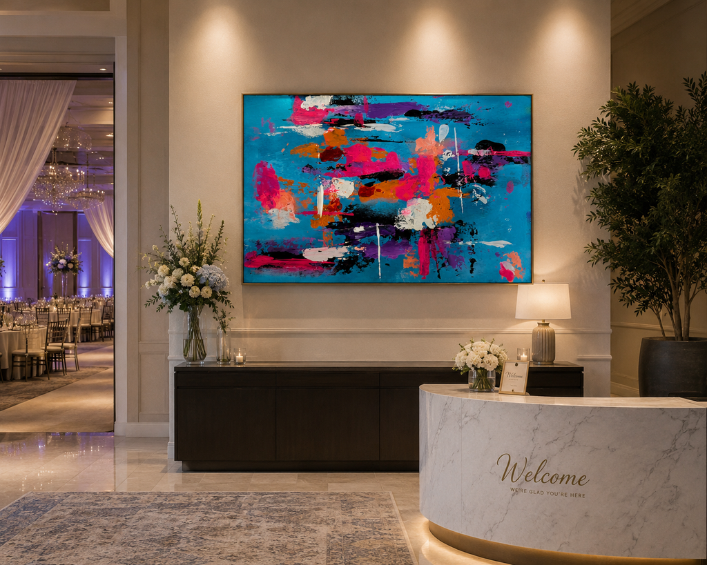 250 Celebration – Original Abstract Watercolor Painting