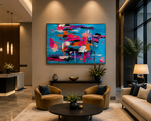 250 Celebration – Original Abstract Watercolor Painting