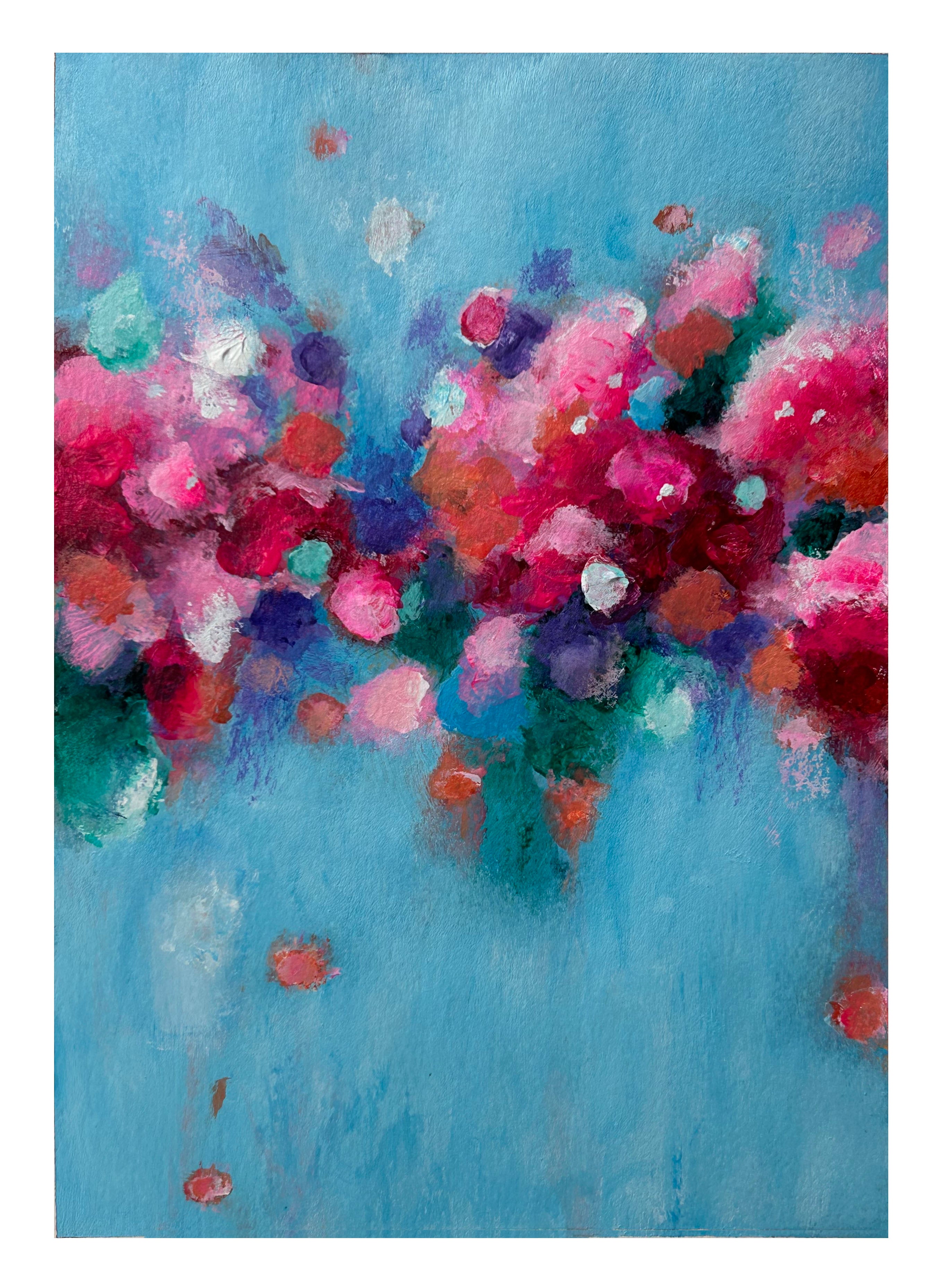 Blossoms on Blue