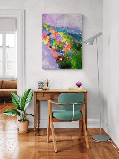 A Sea of Blossoms | Original Abstract Watercolor
