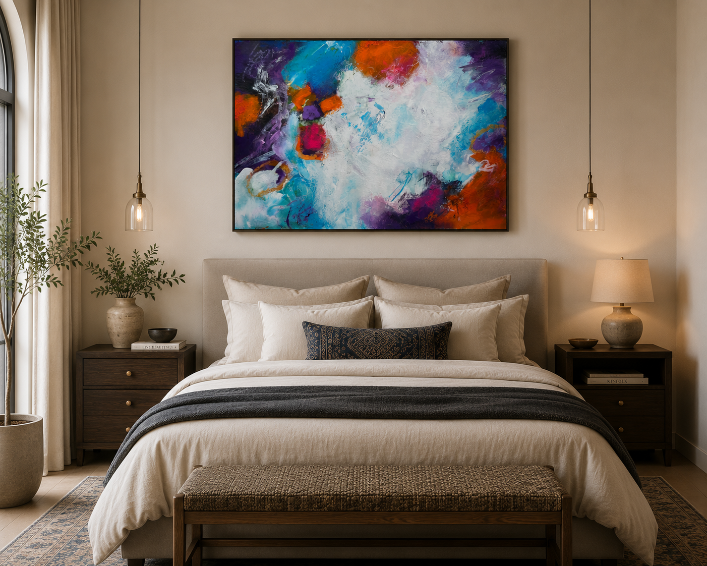 Cosmic Journey – Original Abstract Watercolor Painting