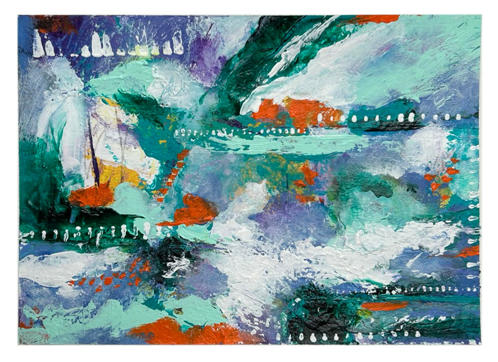 Dreamlike Seascape – Original Abstract Watercolor Painting