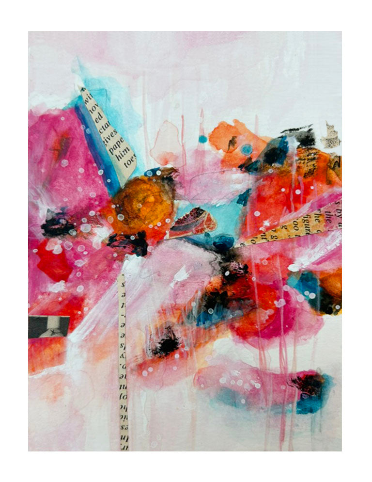 Elaborate, Brilliant Watercolor Collage