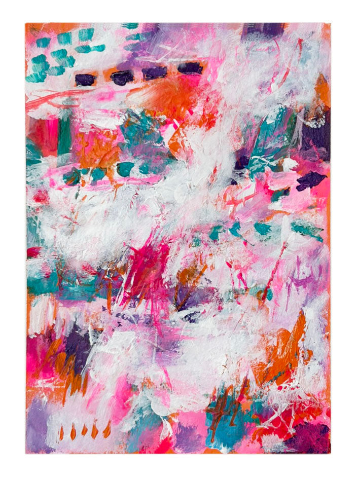 EXUBERANT BURST OF COLOR - ORIGINAL ABSTRACT WATERCOLOR