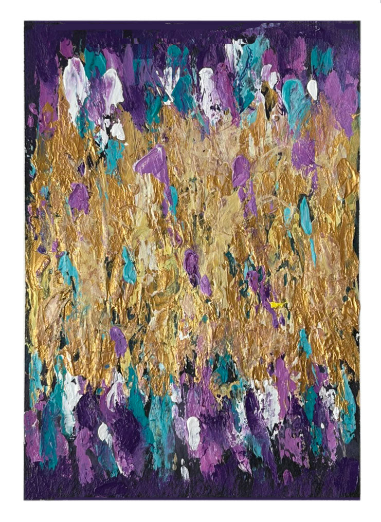 Golden Fantasy – Original Abstract Watercolor Painting