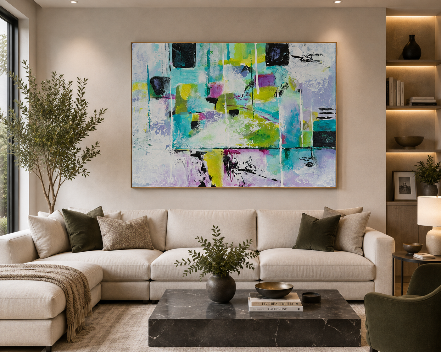 Lines, Shapes and Attitude – Original Abstract Watercolor Painting