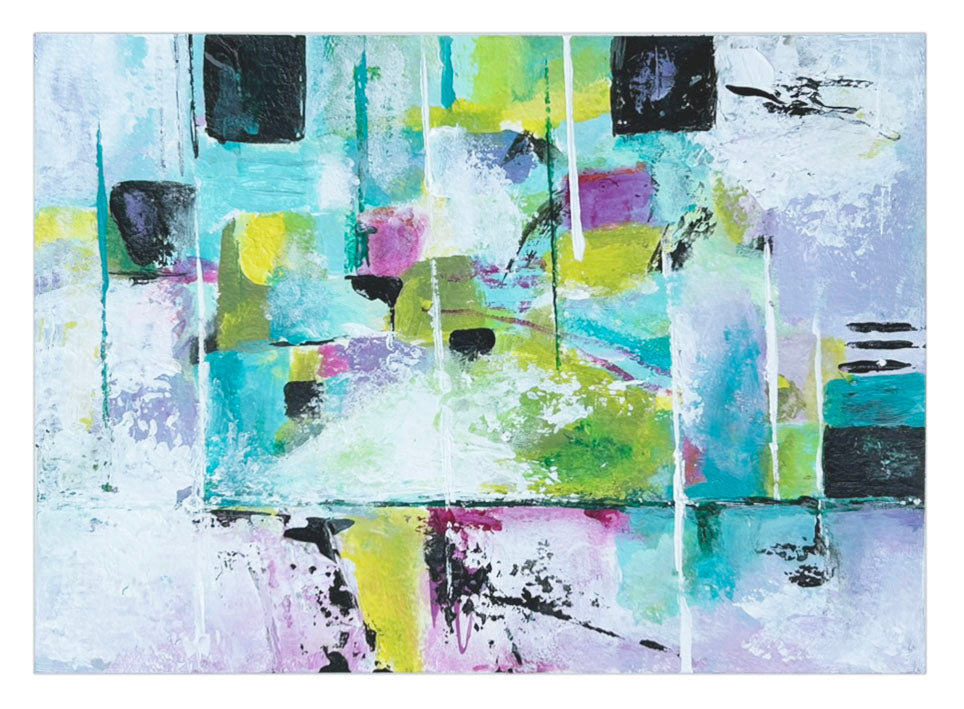 Lines, Shapes and Attitude – Original Abstract Watercolor Painting