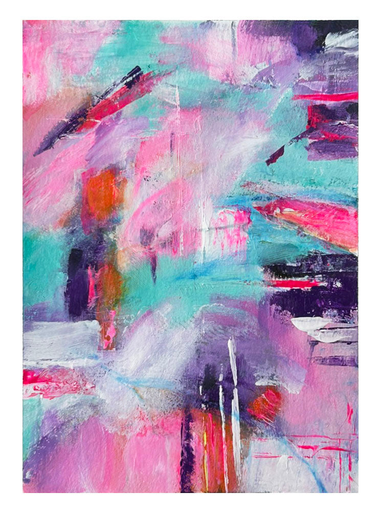 Pastel Harmony – Original Abstract Watercolor Painting