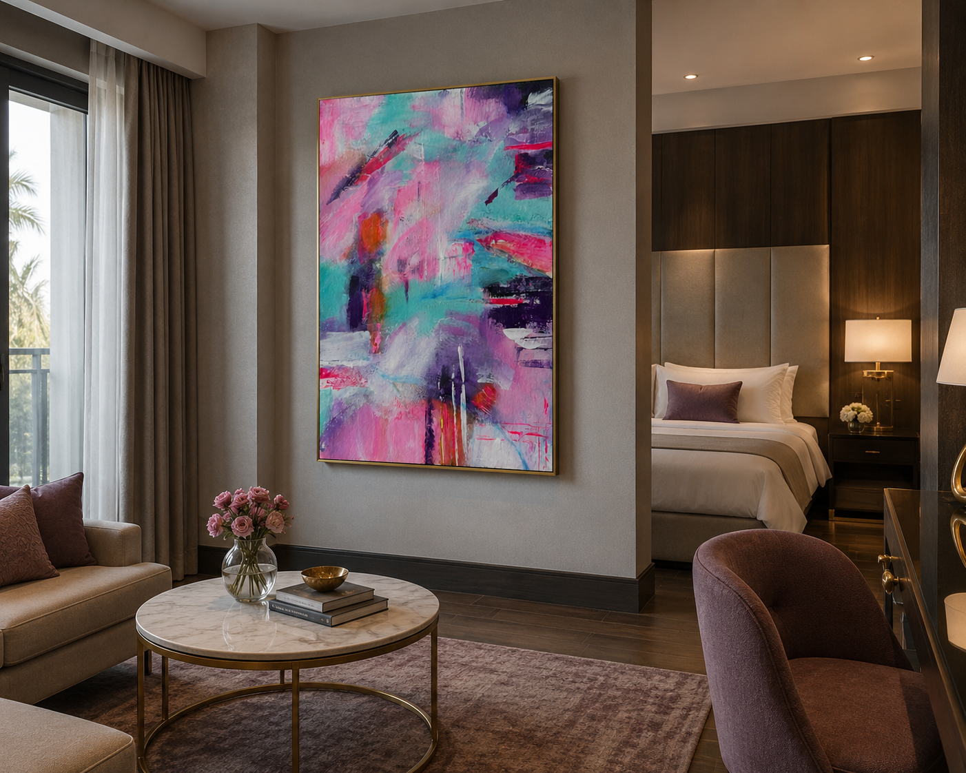 Pastel Harmony – Original Abstract Watercolor Painting