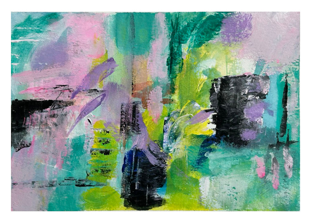 Playful Pastels – Original Abstract Watercolor Painting