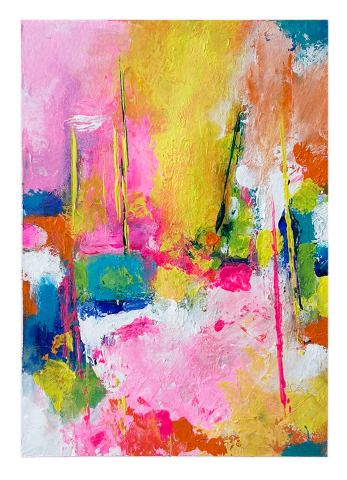 Rich, Spirited Compliments – Original Abstract Watercolor Painting