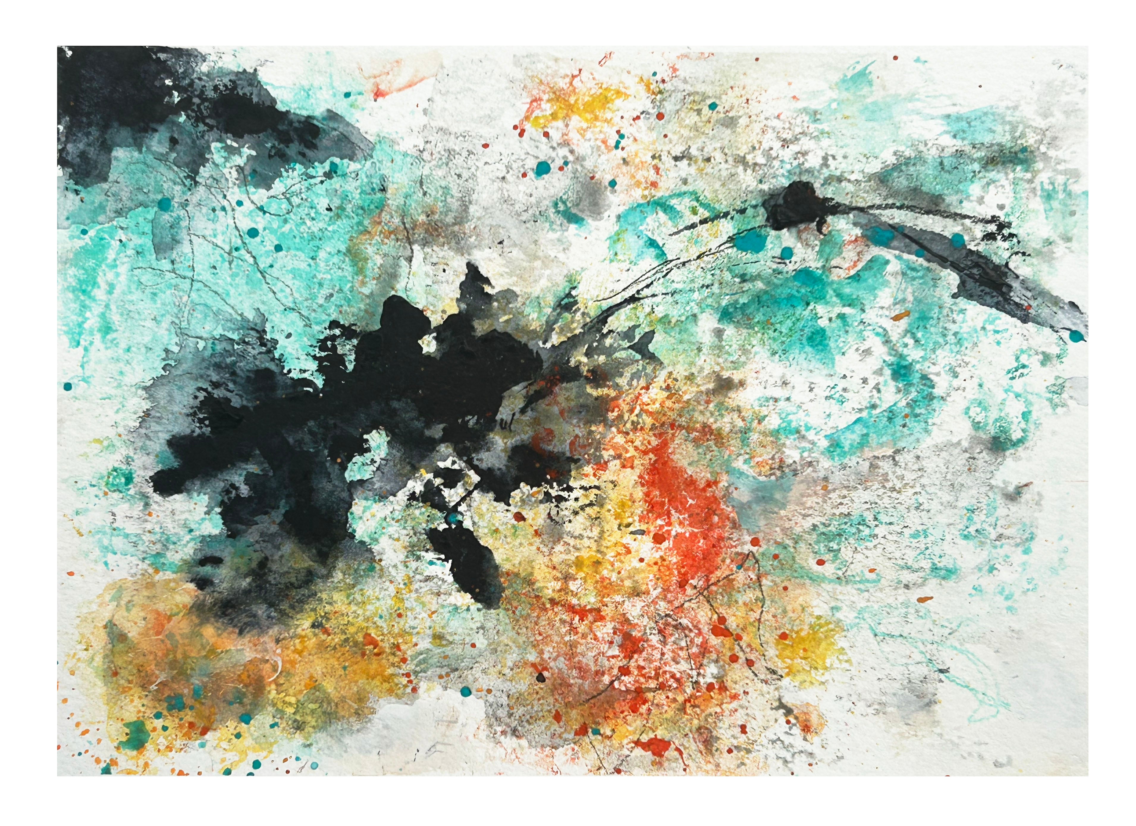Splashes of Color and Ink