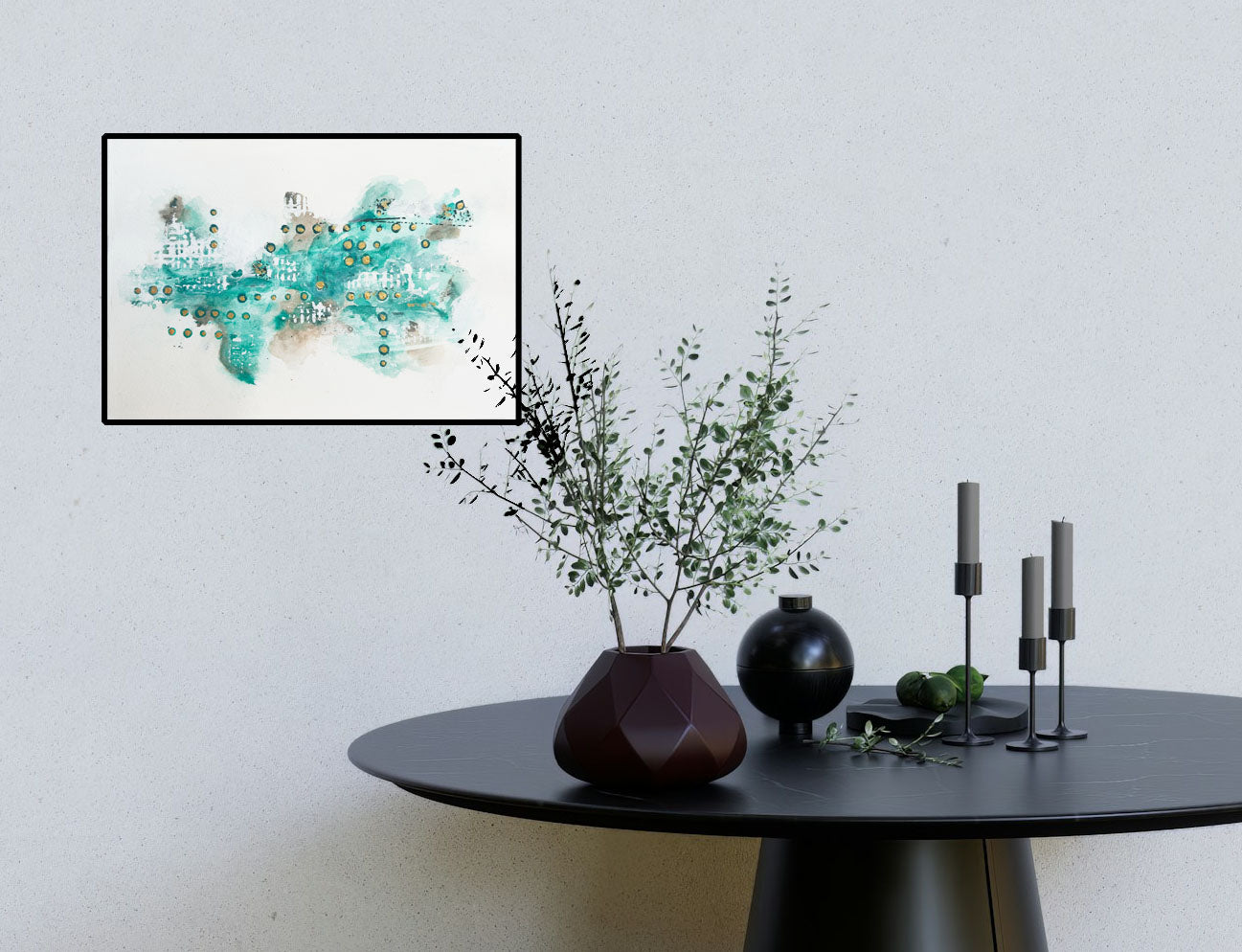 Teal, Patterned and Gilded