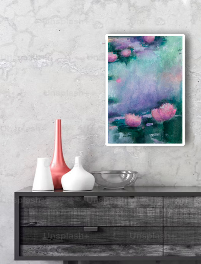 Velvety Pastel Waterscape