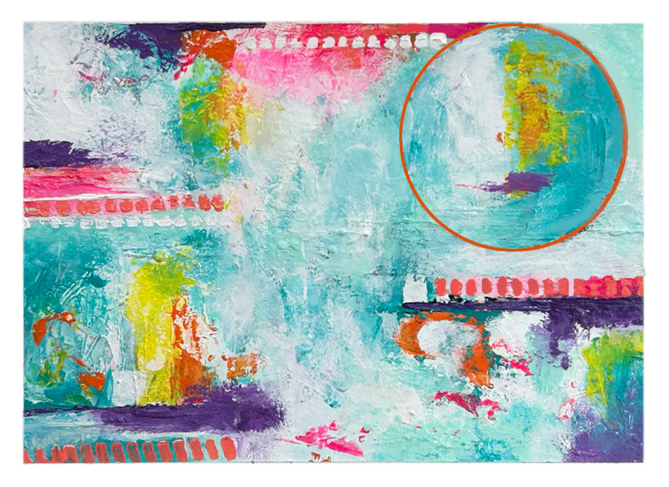 Vivid Shapes and Patterns – Original Abstract Watercolor Painting