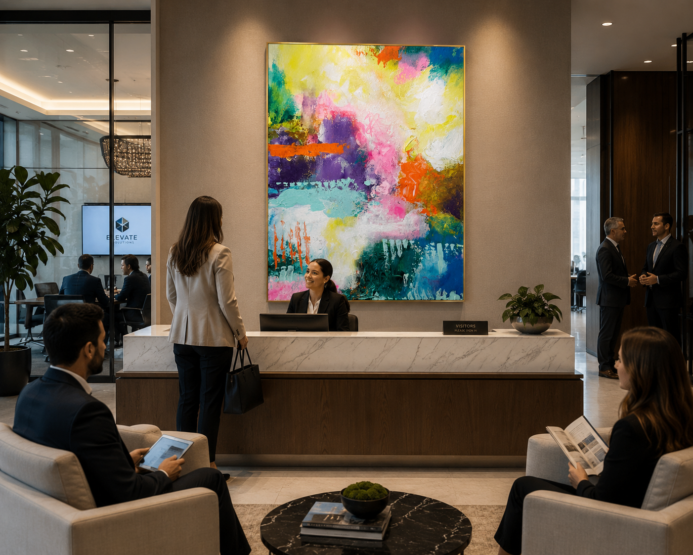 Multicolored Pathway – Original Abstract Watercolor Painting